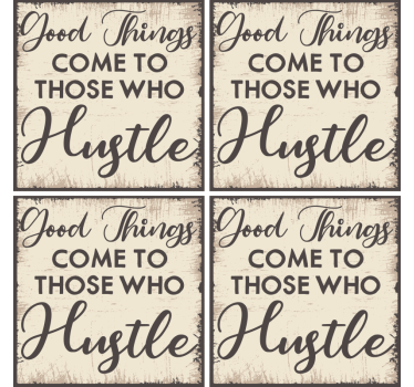 Tekst onderzetters inspirerende quote ontwerp - TenStickers