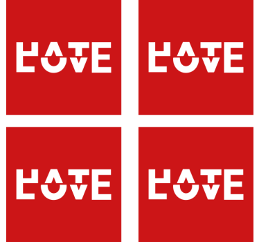 Tekst onderzetters bold typografie expressie - TenStickers