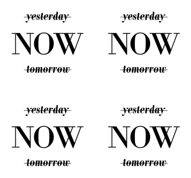 Tekst onderzetters met typografisch geïnspireerde zin - TenStickers
