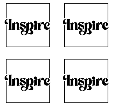 Tekst onderzetters bold inspire typografie - TenStickers