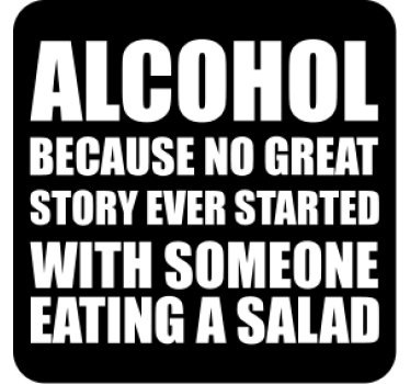 Tekst onderzetters grappige alcohol uitspraak - TenStickers
