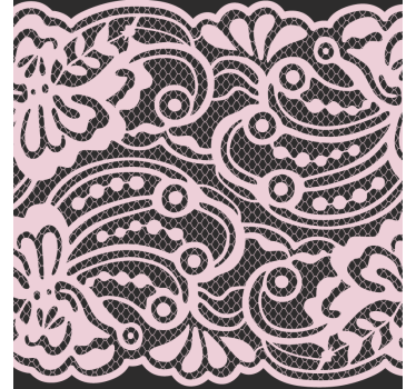 Moderne onderzetters elegant kantpatroon - TenStickers