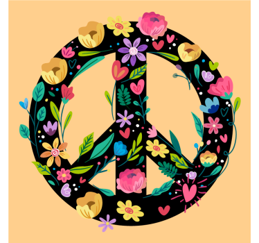 Tekst onderzetters botanische sereniteit symbool - TenStickers