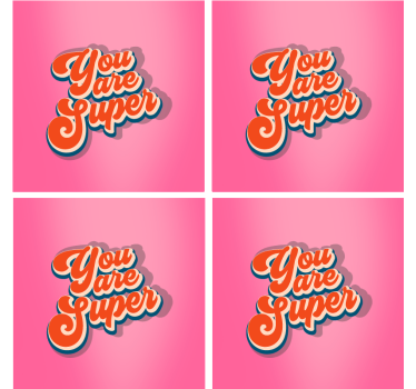 Tekst onderzetters motivational zinsontwerp - TenStickers