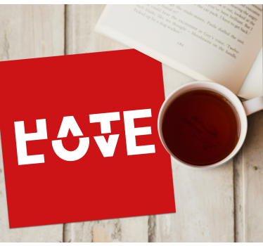 Tekst onderzetters bold typografie expressie - TenStickers