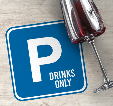 Tekst onderzetters gereserveerde dranken aankondiging - TenStickers