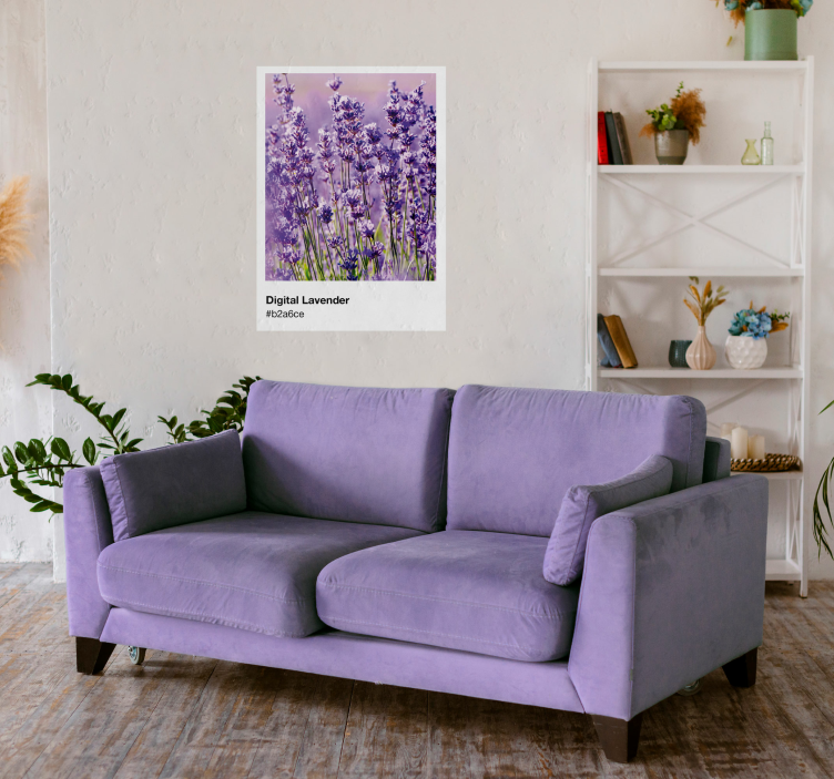 Lavendel bloem poster digitaal - TenStickers