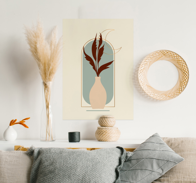 Poster planten in boho stijl - TenStickers