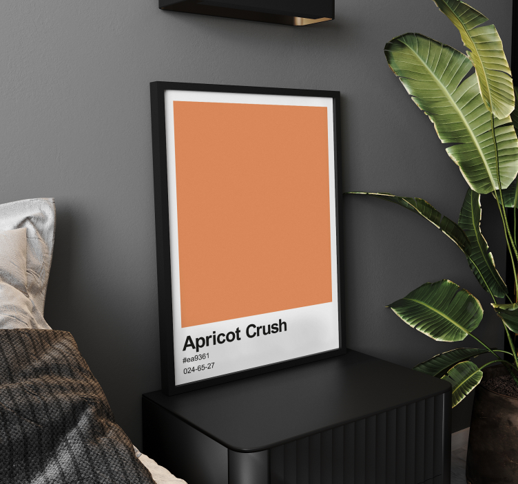 Abrikozen Crush kleur Poster ontwerp - TenStickers