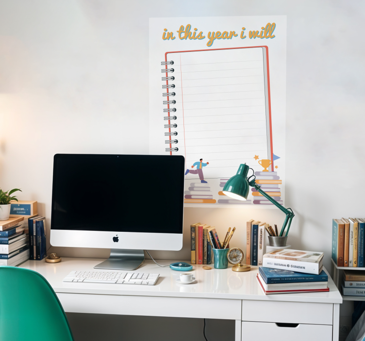 Doelen van het jaar poster - TenStickers