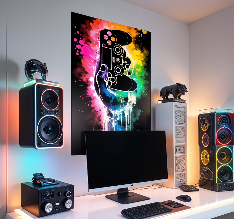 gamer -explosie videogameposter - TenStickers