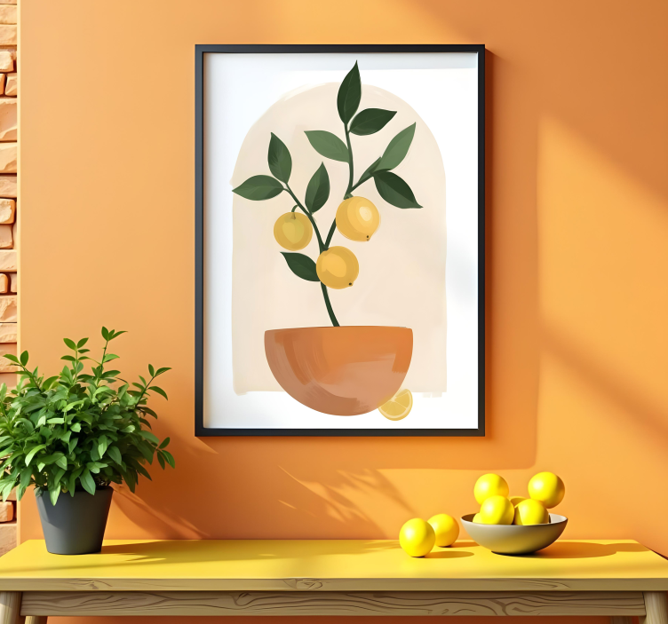 Kleine fruitboom planten poster - TenStickers