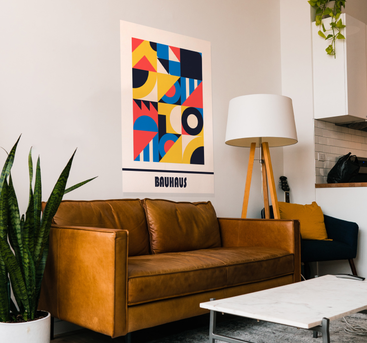 Kunst poster met bauwhaus - TenStickers