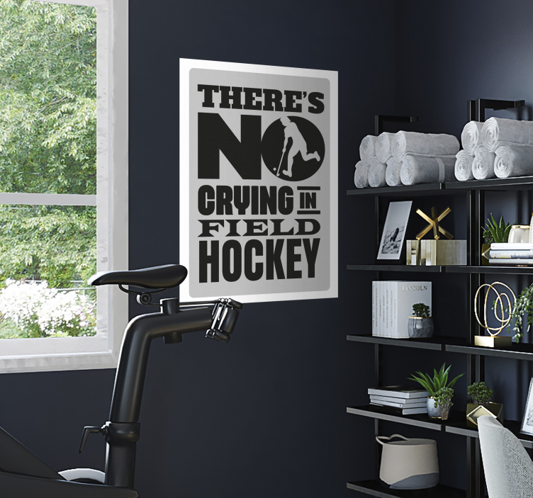 Hockey poster geen gehuil - TenStickers