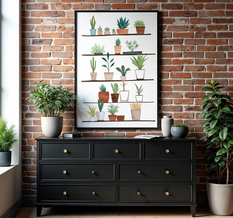 Planten poster artistieke tekening - TenStickers