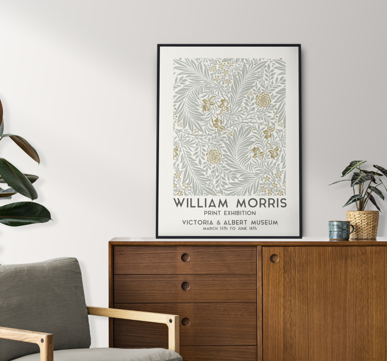 Poster in vinatege bloemen stijl - TenStickers
