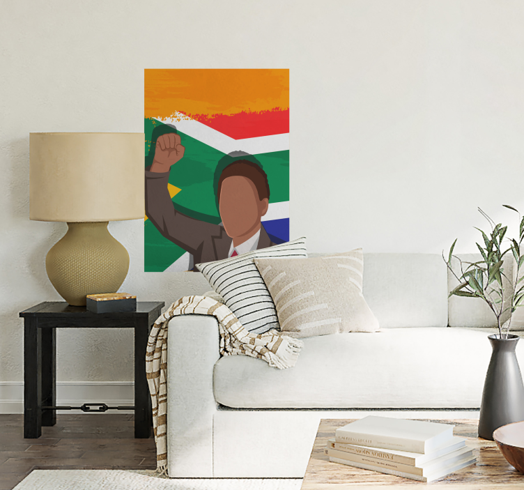 Poster met Nelson mandela - TenStickers