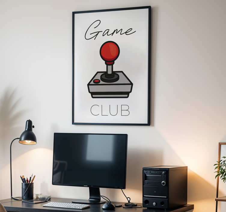 Spelclub videogame poster - TenStickers
