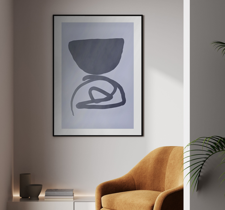 Zandloper poster abstract - TenStickers