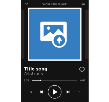 Poster woonkamer spotify canvas - TenStickers