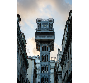 Poster woonkamer lisboa lift - TenStickers