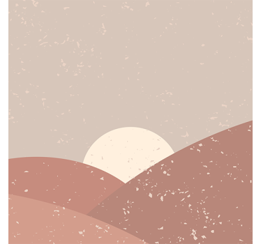Poster woonkamer muurdecoratie zonsopgang - TenStickers