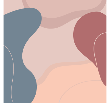 Poster woonkamer zachte wandkunst kleuren - TenStickers