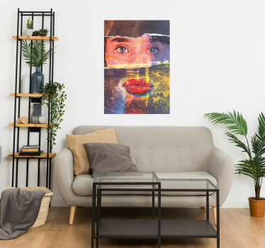 Graffiti abstracte kunst ogen - TenStickers