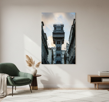 Poster woonkamer lisboa lift - TenStickers