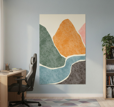 Poster woonkamer moderne abstracte schilderkunst - TenStickers