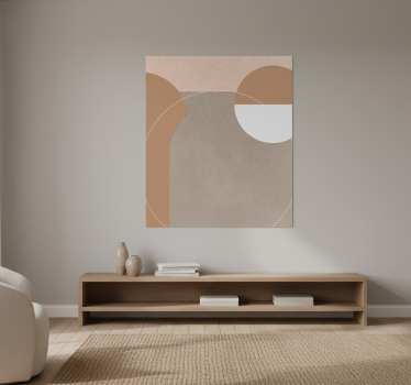 Poster woonkamer onregelmatige geometrische stijl - TenStickers