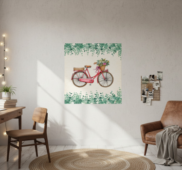 Poster woonkamer rústiek vintage fiets - TenStickers