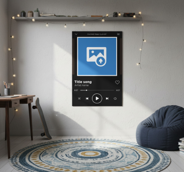 Poster woonkamer spotify canvas - TenStickers