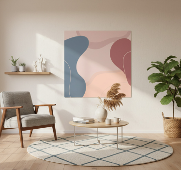 Poster woonkamer zachte wandkunst kleuren - TenStickers