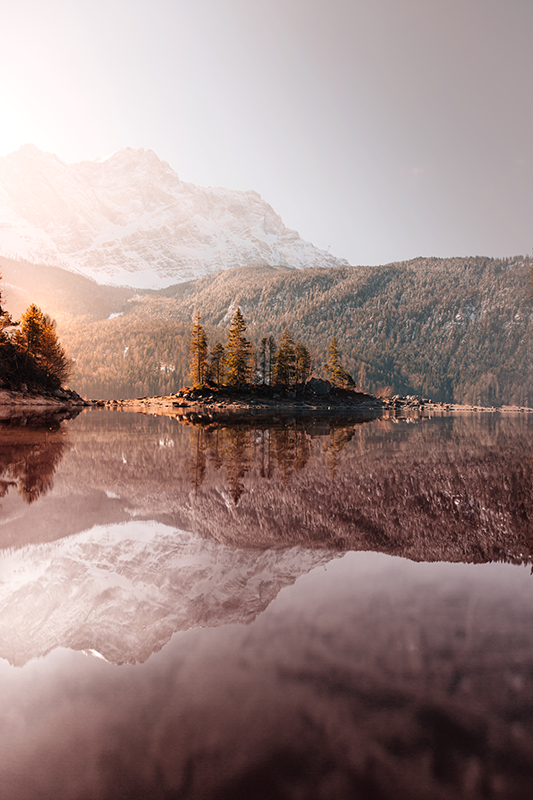 Noordse bergen realistische fotoposter - TenStickers