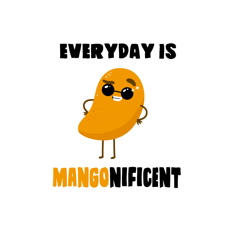 Poster keuken grappige quote met mango - TenStickers