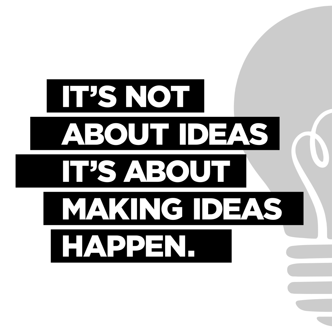 Poster kantoor tekst over ideeën - TenStickers