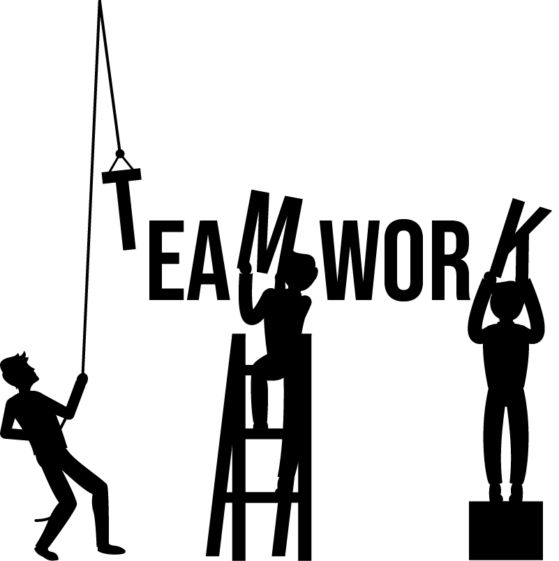 Poster kantoor teamwork - TenStickers