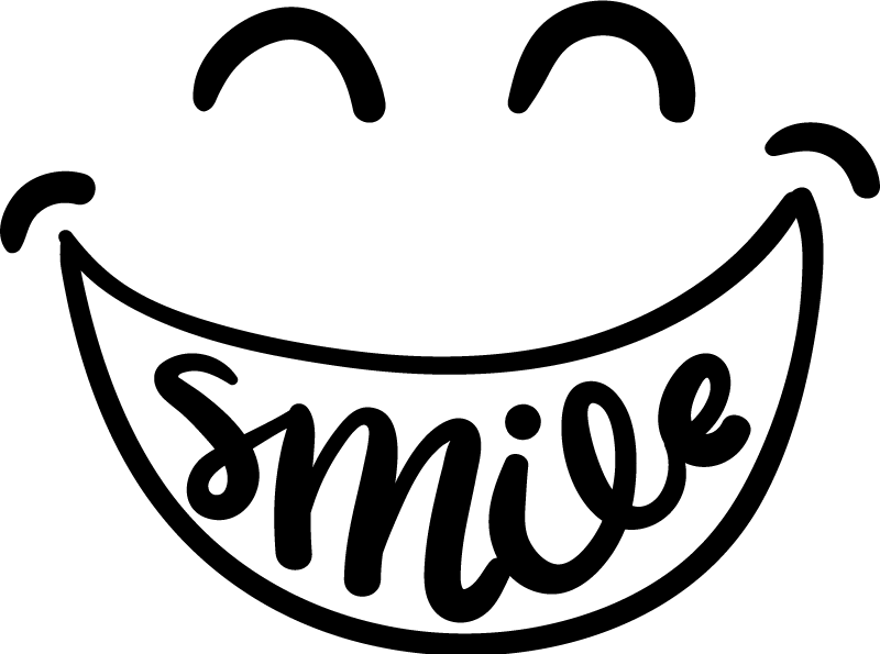 Poster kantoor smile - TenStickers