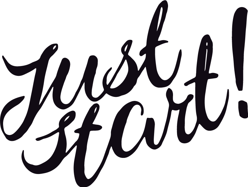 Poster kantoor gewoon beginnen - TenStickers