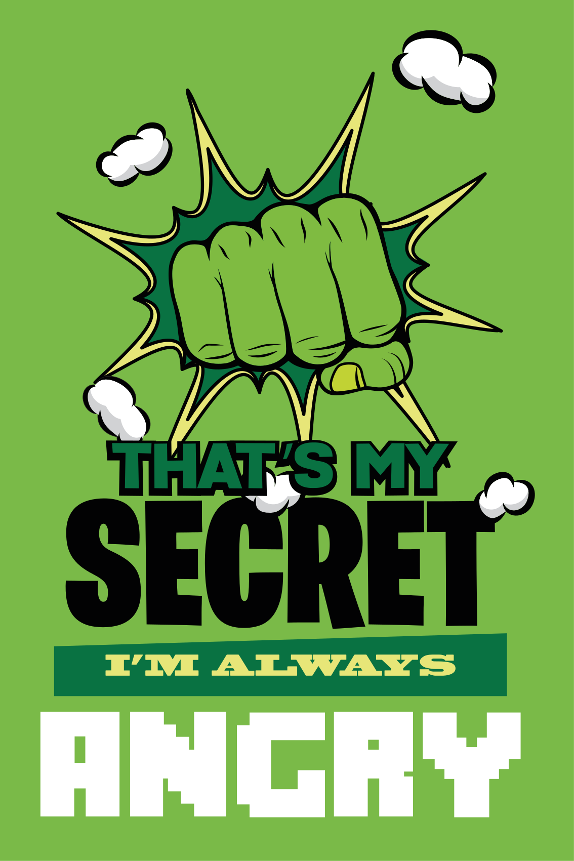 Poster tienerkamer ik ben altijd boos - TenStickers