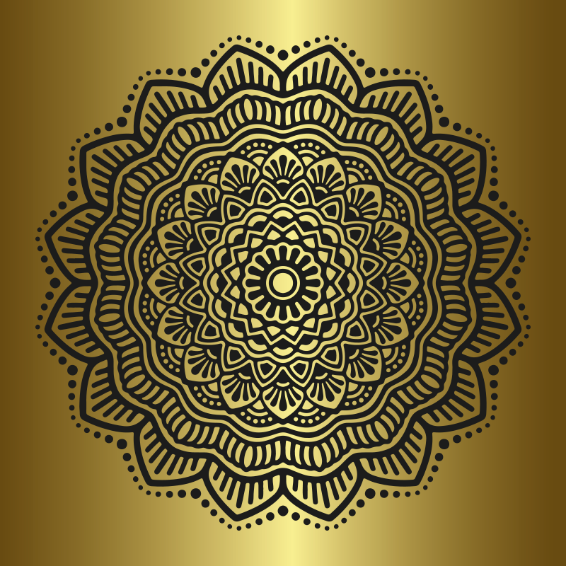 Poster woonkamer mandala - TenStickers