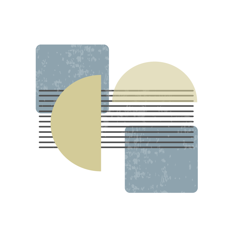 Poster woonkamer hedendaagse kunst modern design - TenStickers