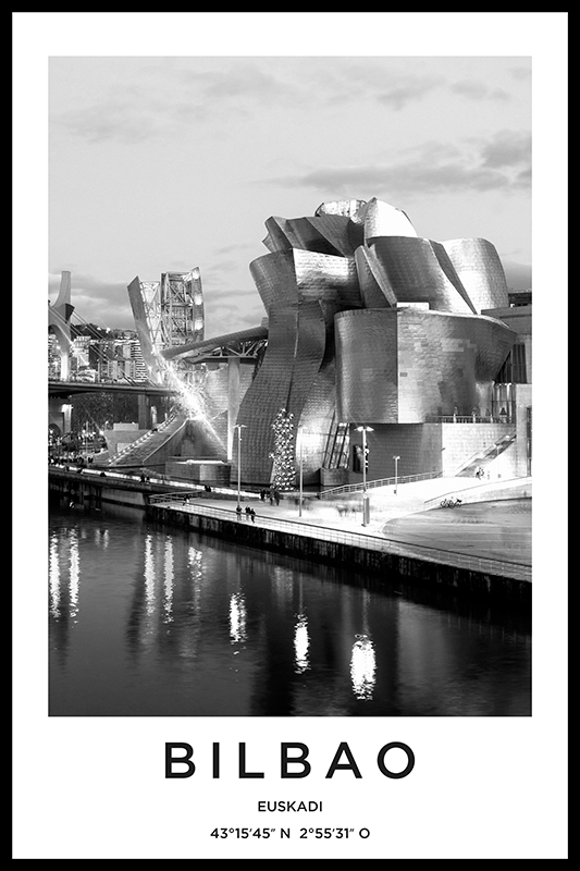 Poster woonkamer fotografie van bilbao - TenStickers