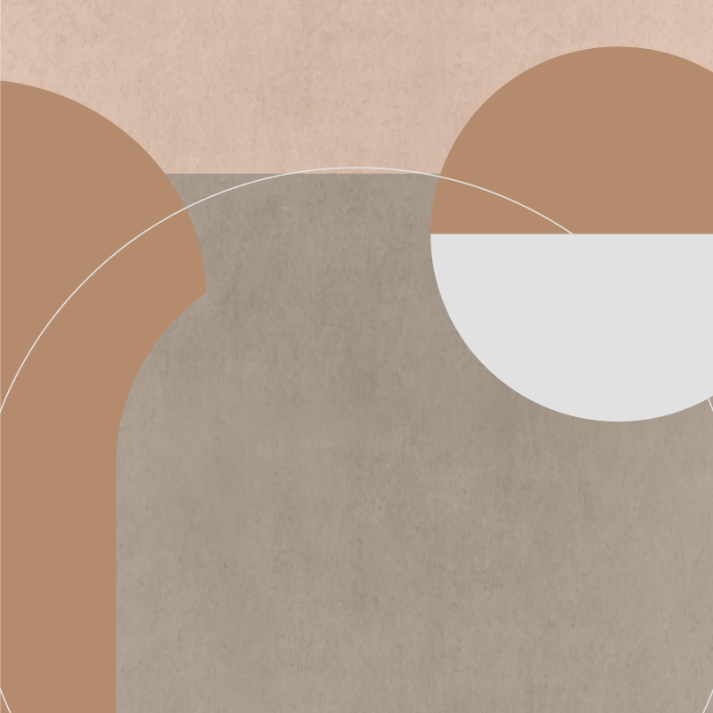 Poster woonkamer onregelmatige geometrische stijl - TenStickers