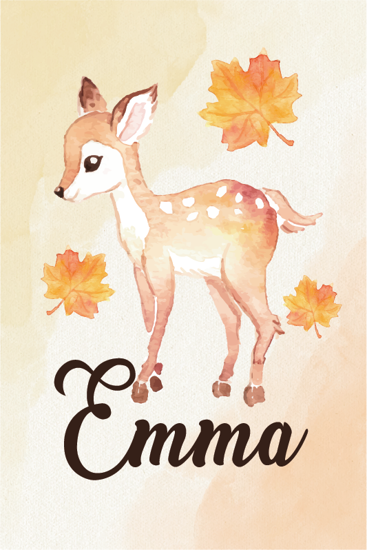 Kinderkamer poster ree - TenStickers