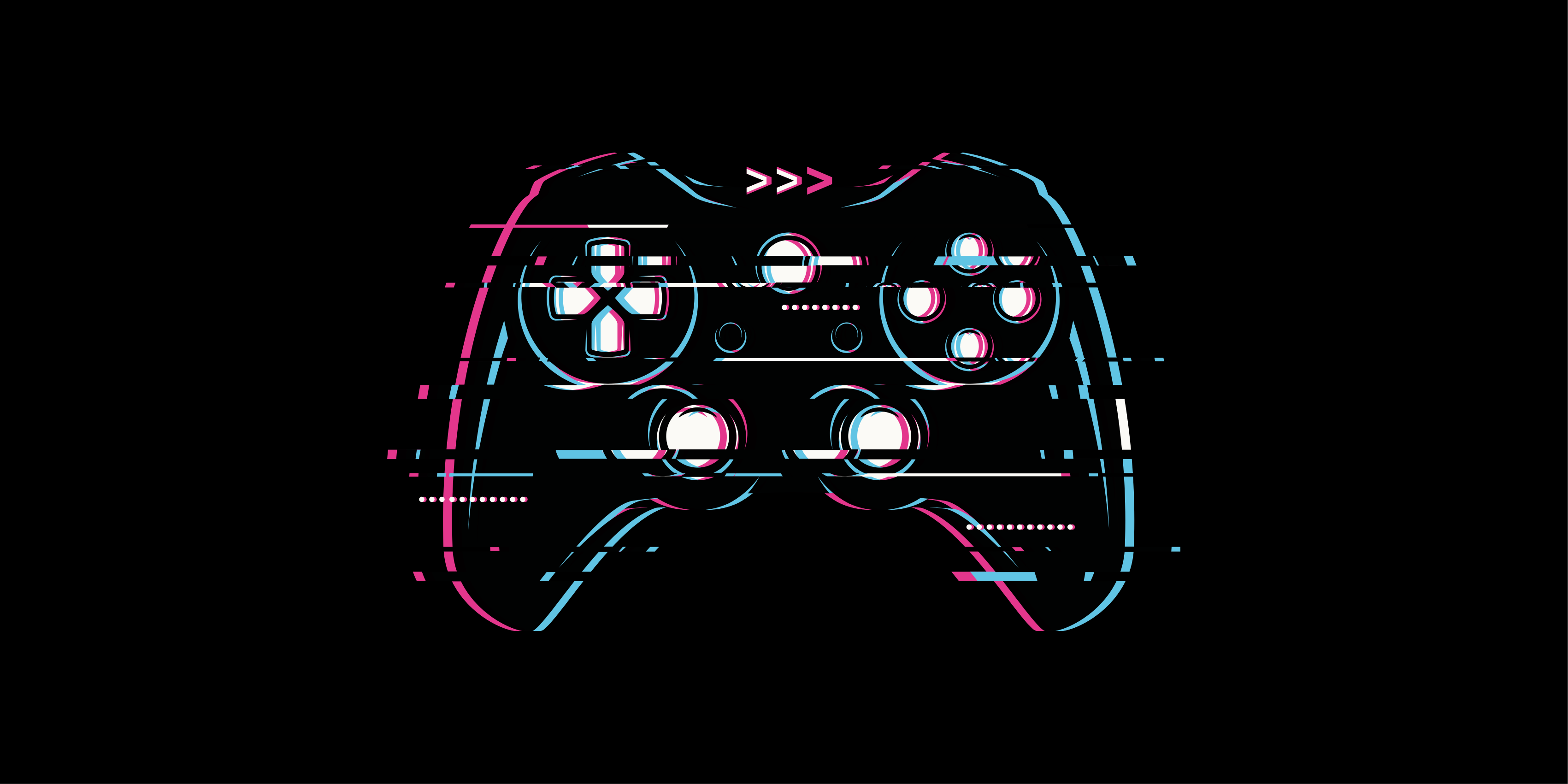 Videogameposter gebroken controller graphic - TenStickers
