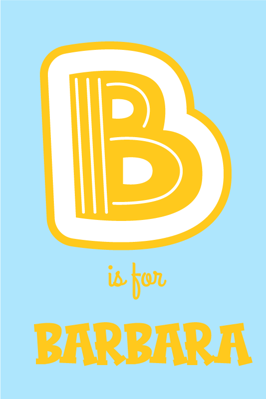 Poster tienerkamer alfabetische personalisatie - TenStickers