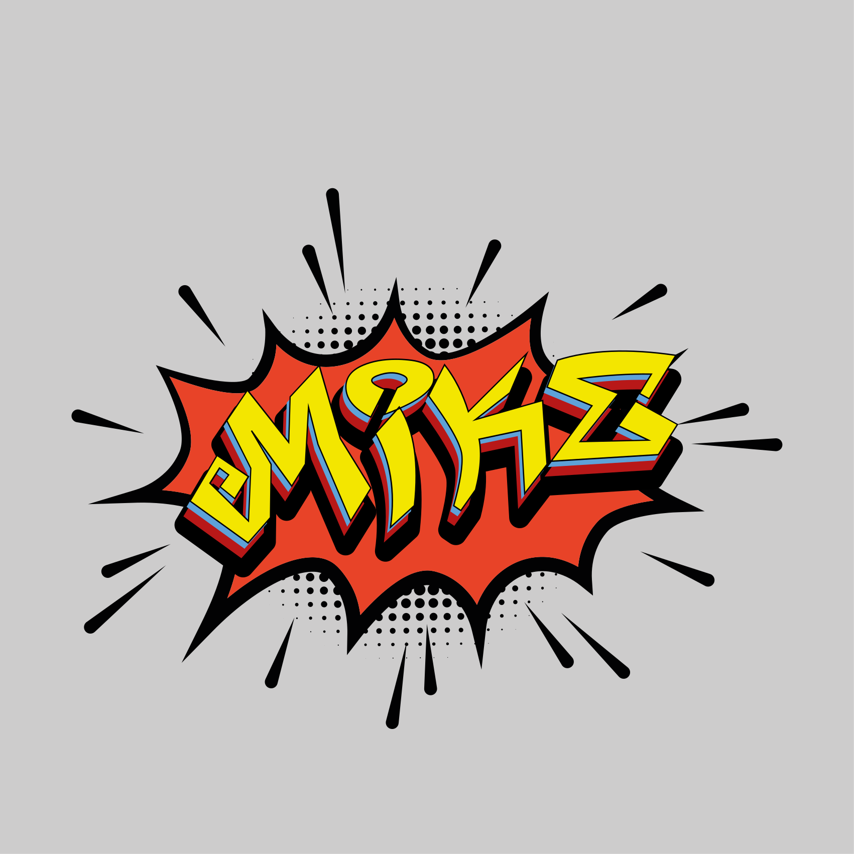 Poster tienerkamer comic lettering stijl - TenStickers