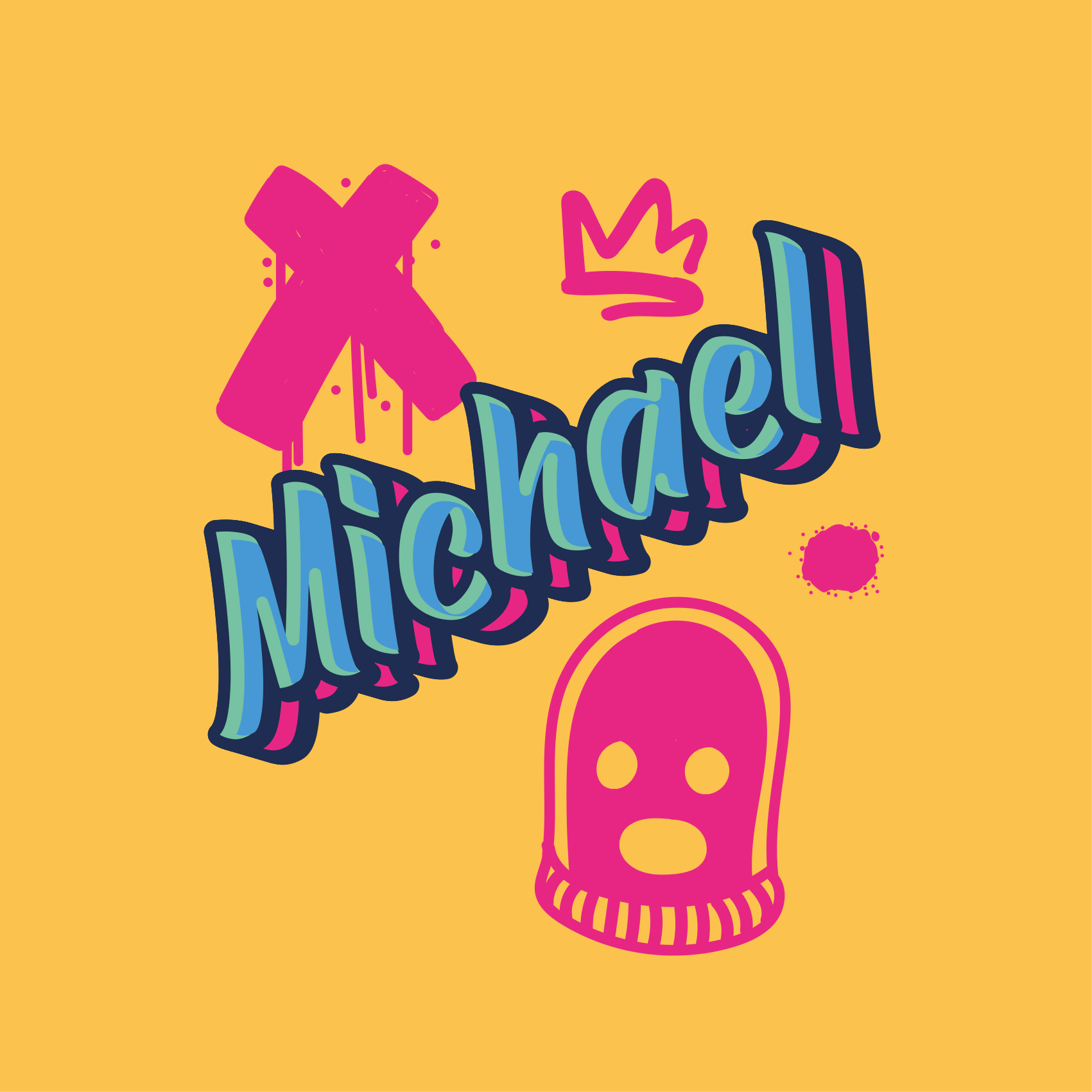 Poster tienerkamer met gedurfde letterexpressie - TenStickers